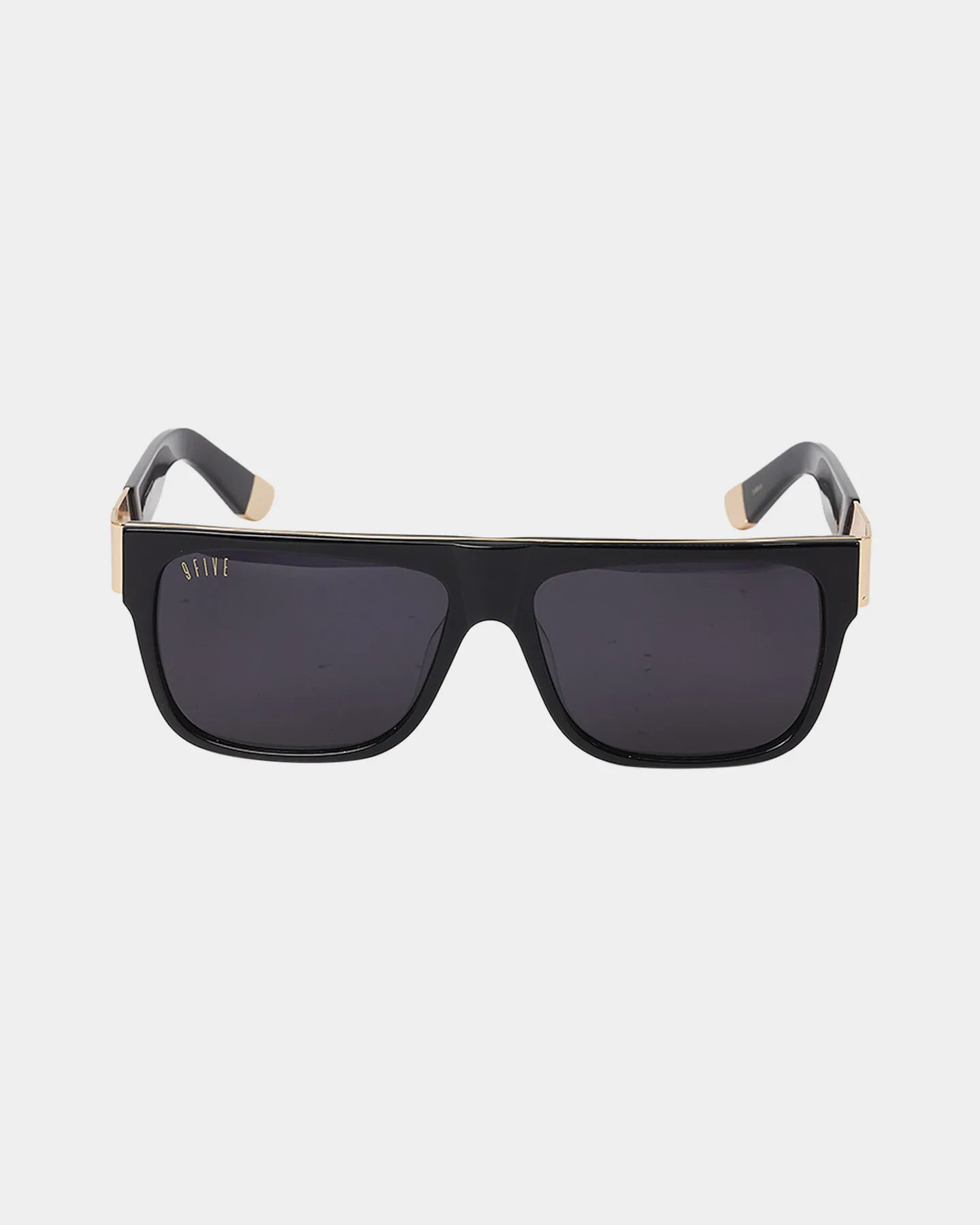 Elegant Black Sunglasses with Gold Accents