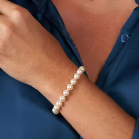 7.5-8.0 mm AAA White Freshwater Pearl Bracelet