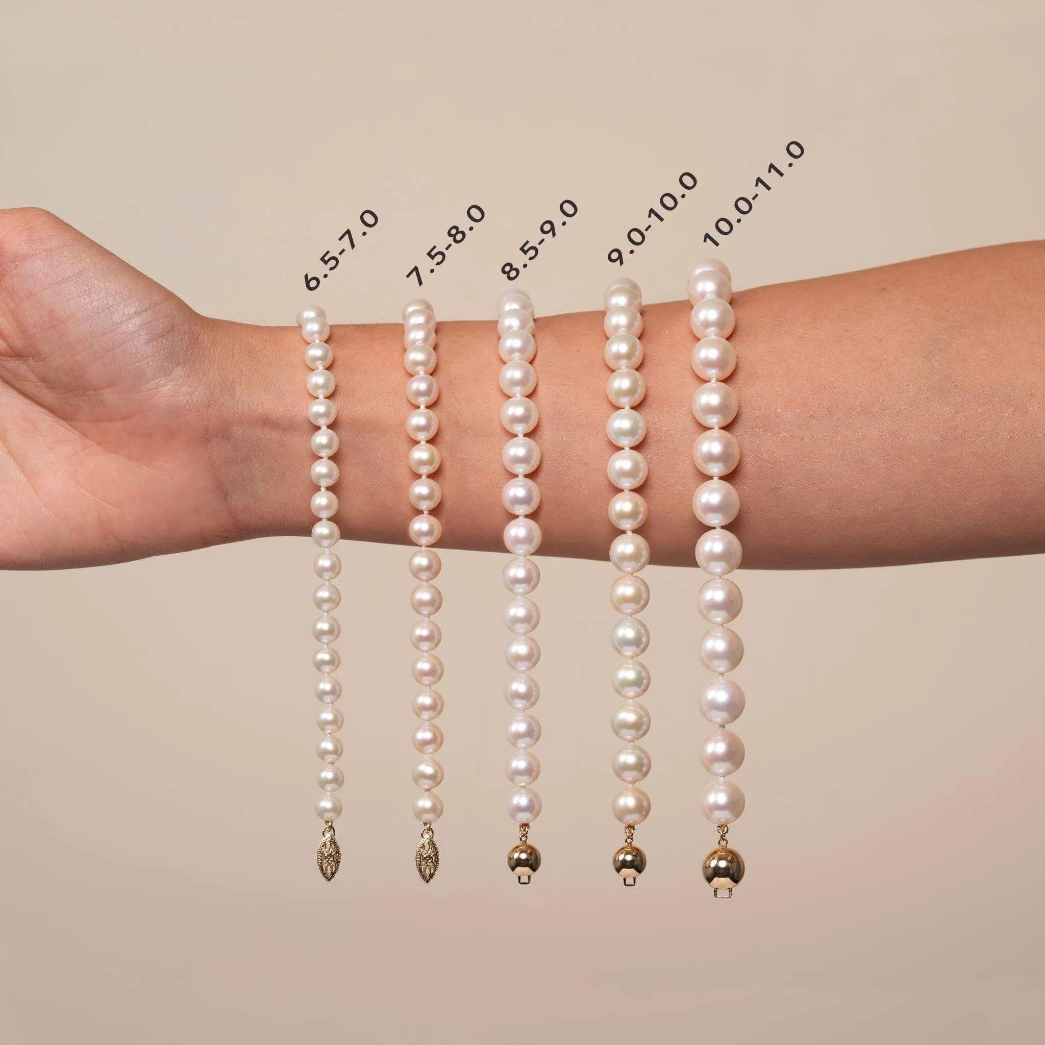 7.5-8.0 mm AAA White Freshwater Pearl Bracelet