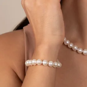 8.5-9.0 mm White Freshwater AA  Pearl Bracelet