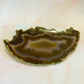 Agate Crystal, Raw Agate, Healing Crystal, Unique Agate Specimen, Grounding Crystal, 10" x 4.5" Natural Agate, Good Luck Crystal