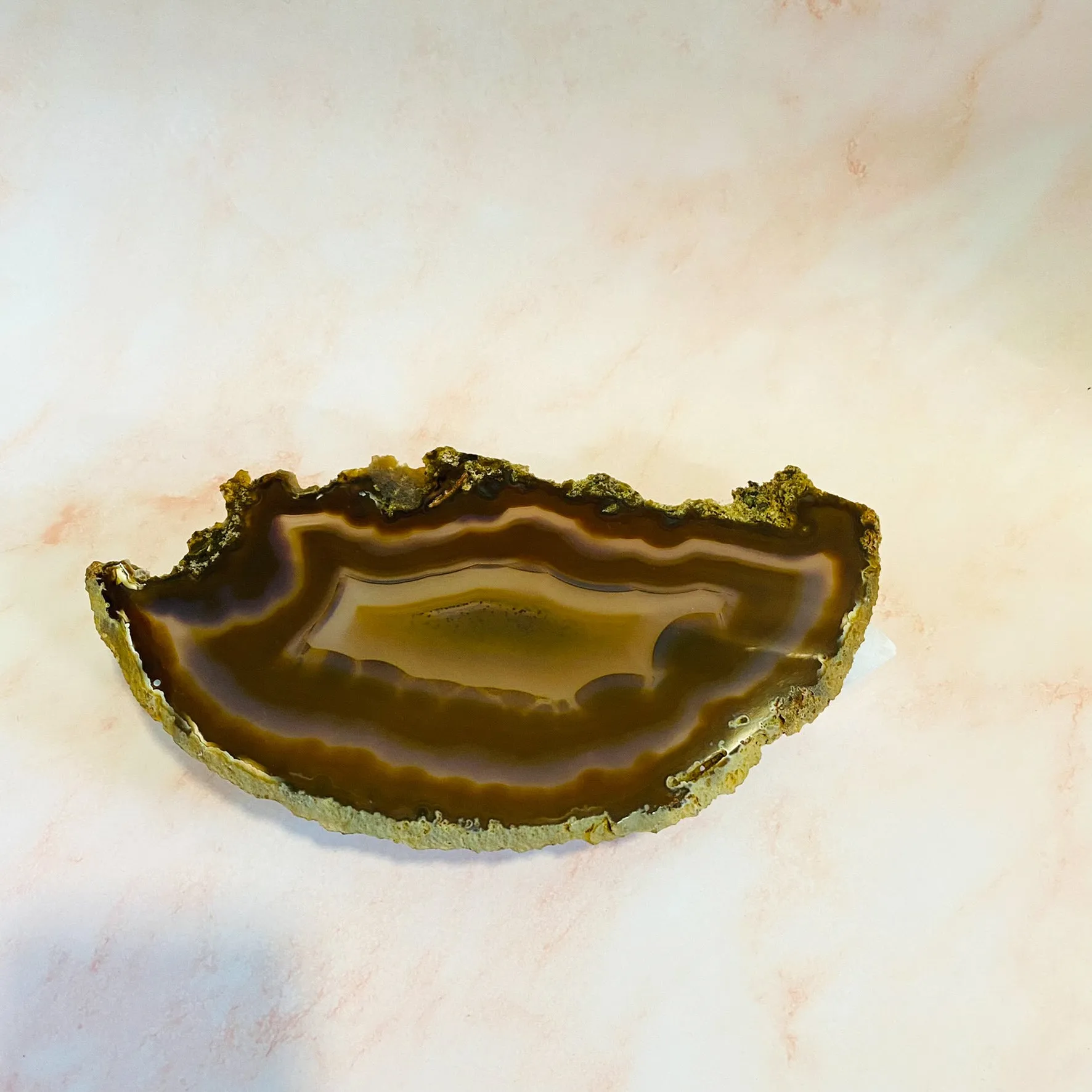 Agate Crystal, Raw Agate, Healing Crystal, Unique Agate Specimen, Grounding Crystal, 10" x 4.5" Natural Agate, Good Luck Crystal