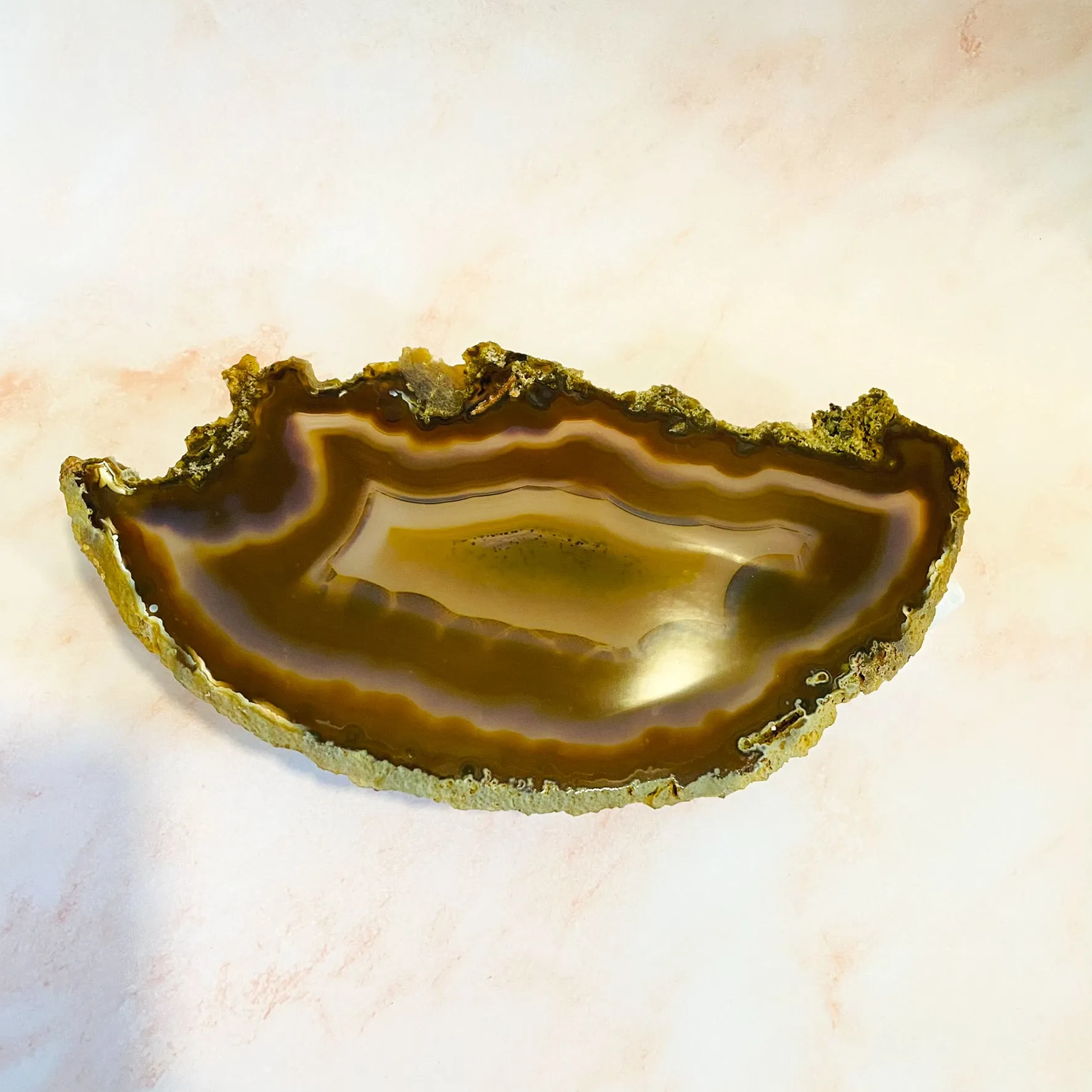 Agate Crystal, Raw Agate, Healing Crystal, Unique Agate Specimen, Grounding Crystal, 10" x 4.5" Natural Agate, Good Luck Crystal