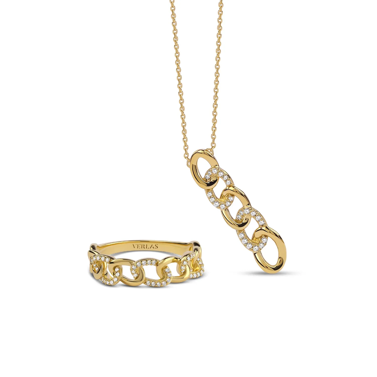 Alternating Diamond Cuban Link Necklace