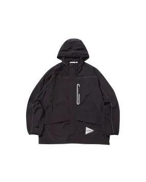 And Wander Patchwork Wind Hood - Black