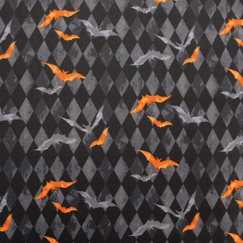 Black Halloween Craft Cotton - Swooping