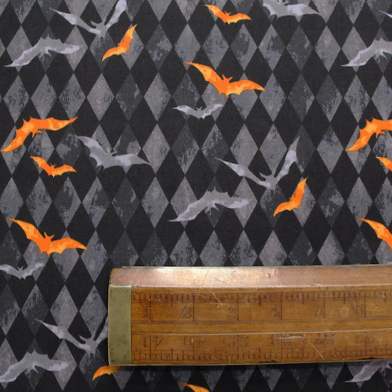 Black Halloween Craft Cotton - Swooping