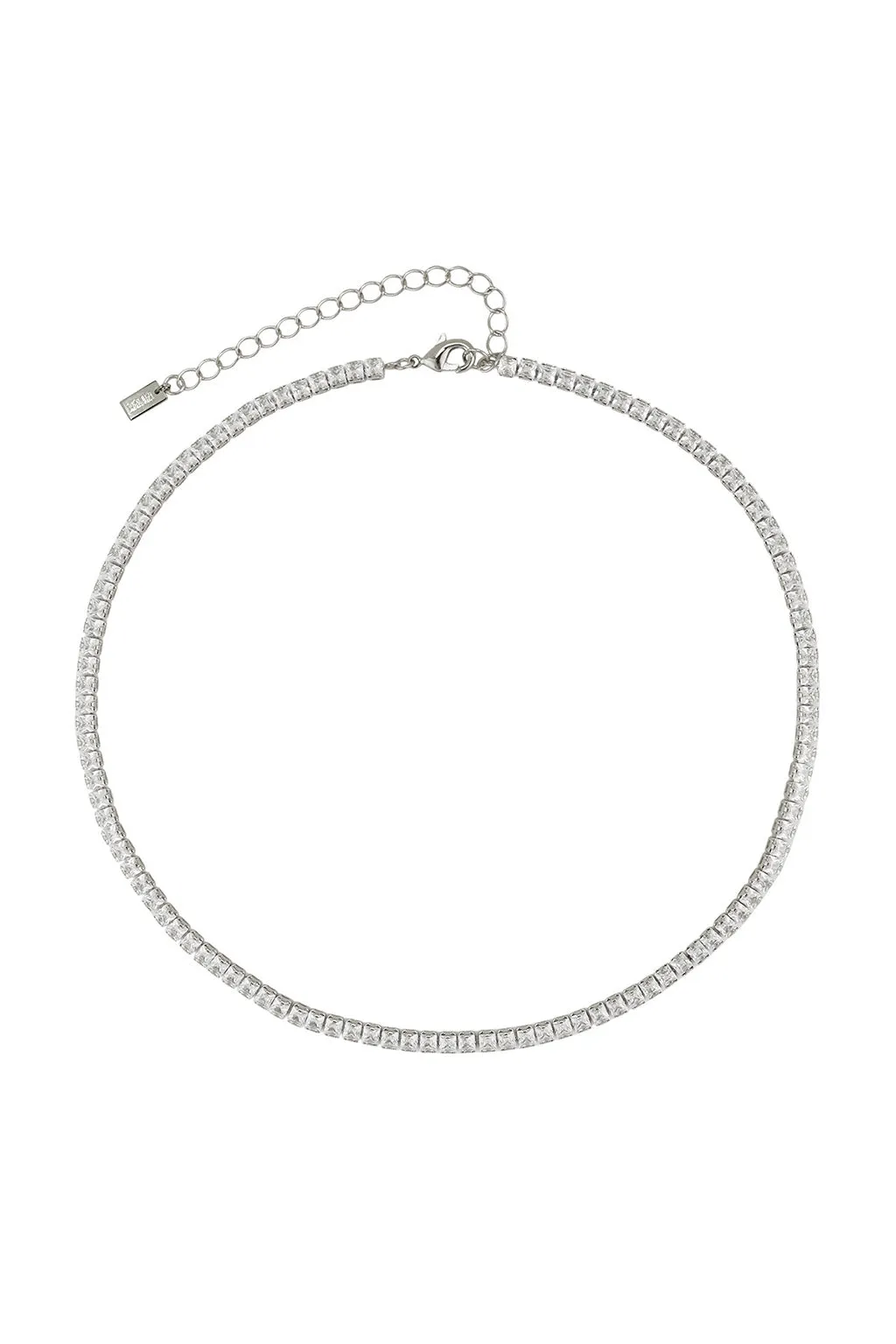 Blair Silver Rhinestone Tennis Necklace