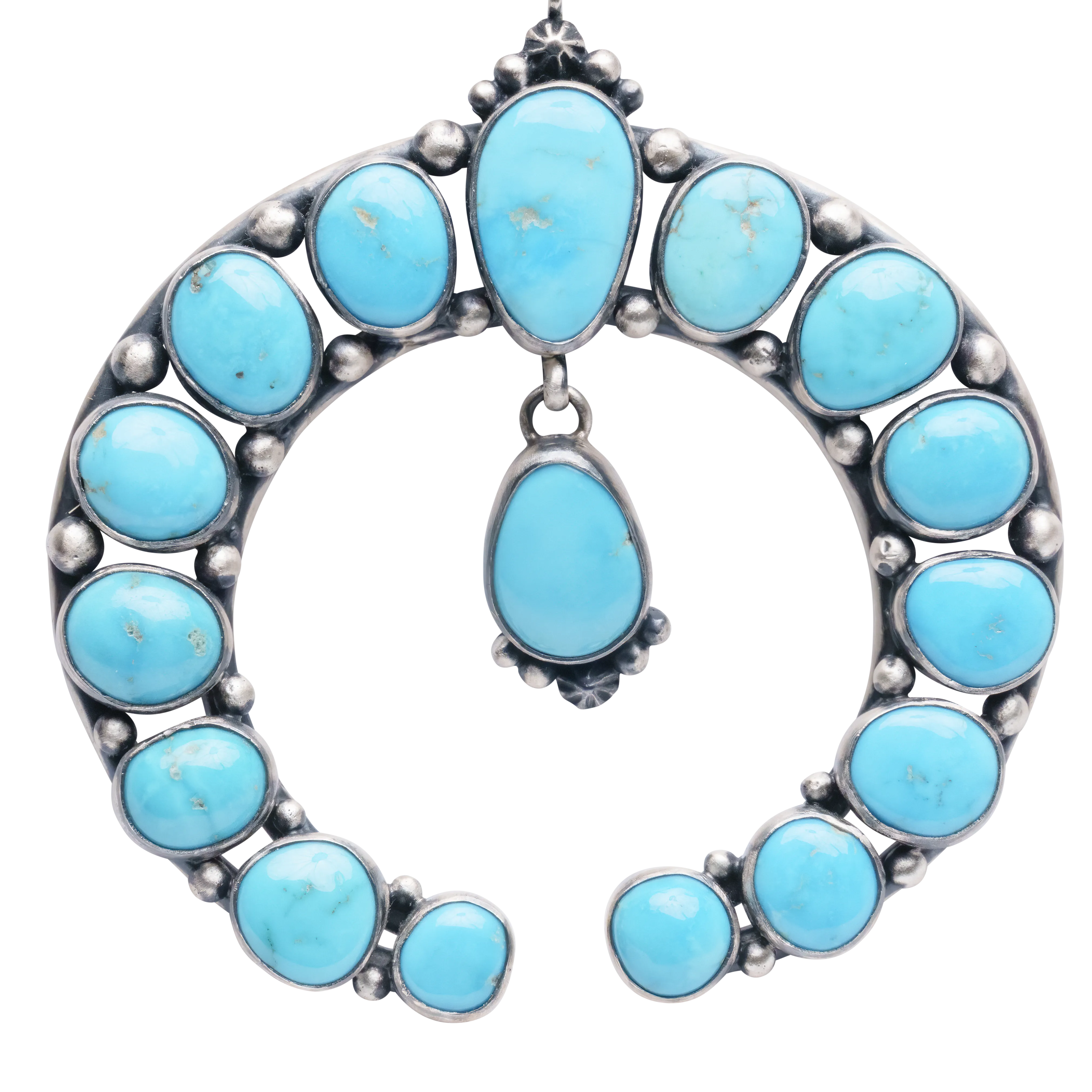 Blue Ridge Turquoise Squash Blossom Necklace | Angela Martin