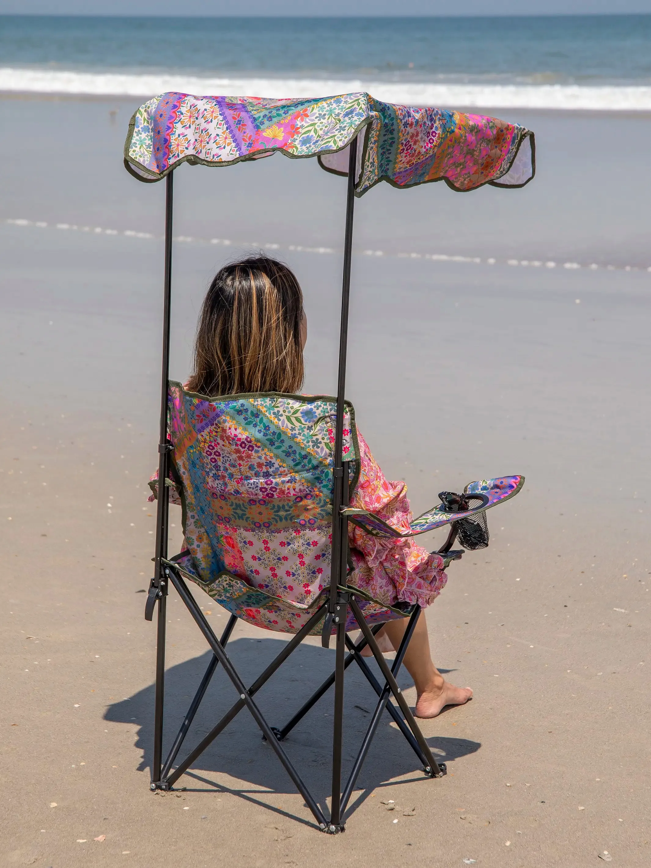 Canopy Camp Chair - Folk Flower Patchwork