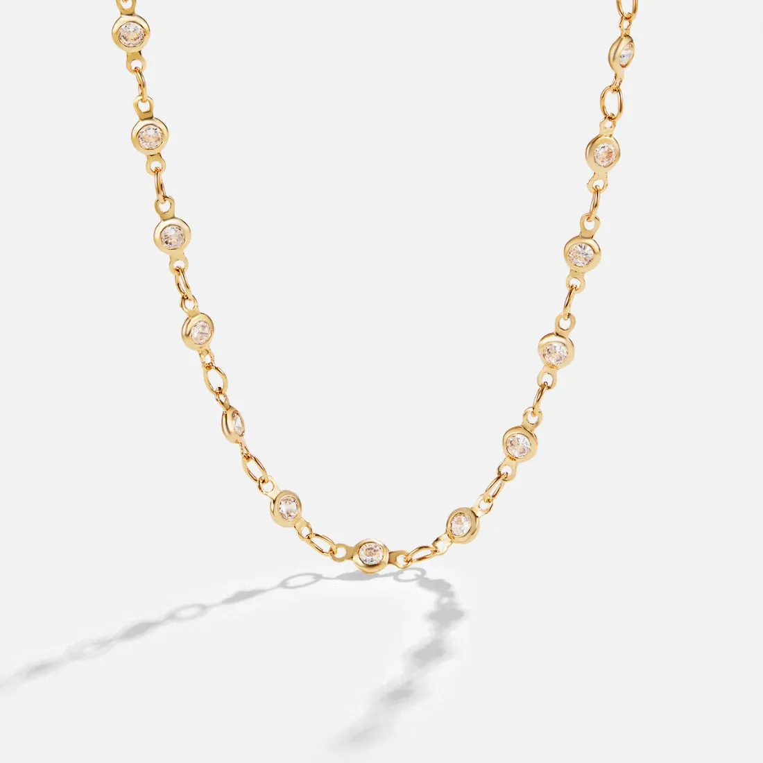 Clara Crystal Chain Necklace