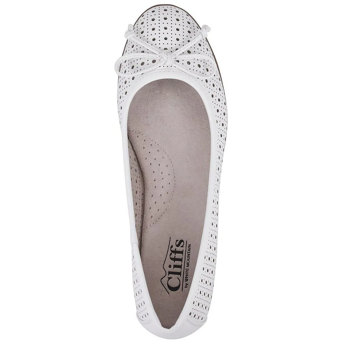 Cliffs by White Mountain Womens CHERYL Metallic Slip on Ballet Flats