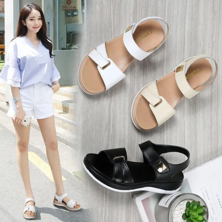 Comfortable Non-slip Summer Sandals for Women with Wear-resistant Flat Design