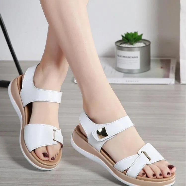 Comfortable Non-slip Summer Sandals for Women with Wear-resistant Flat Design