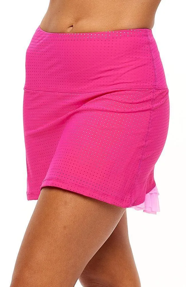 Cute as a Bunny Tennis Skirt Hot Pink