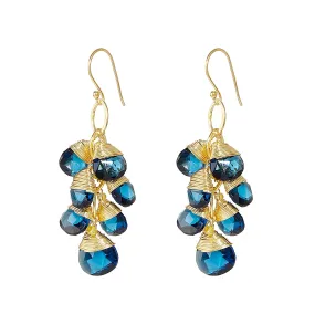 Earrings - London Blue Topaz Quartz