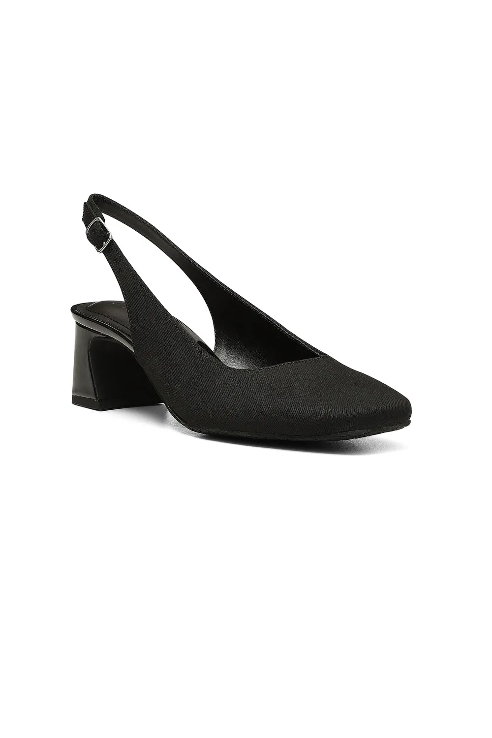 Faelynn Slingback Heels - Black