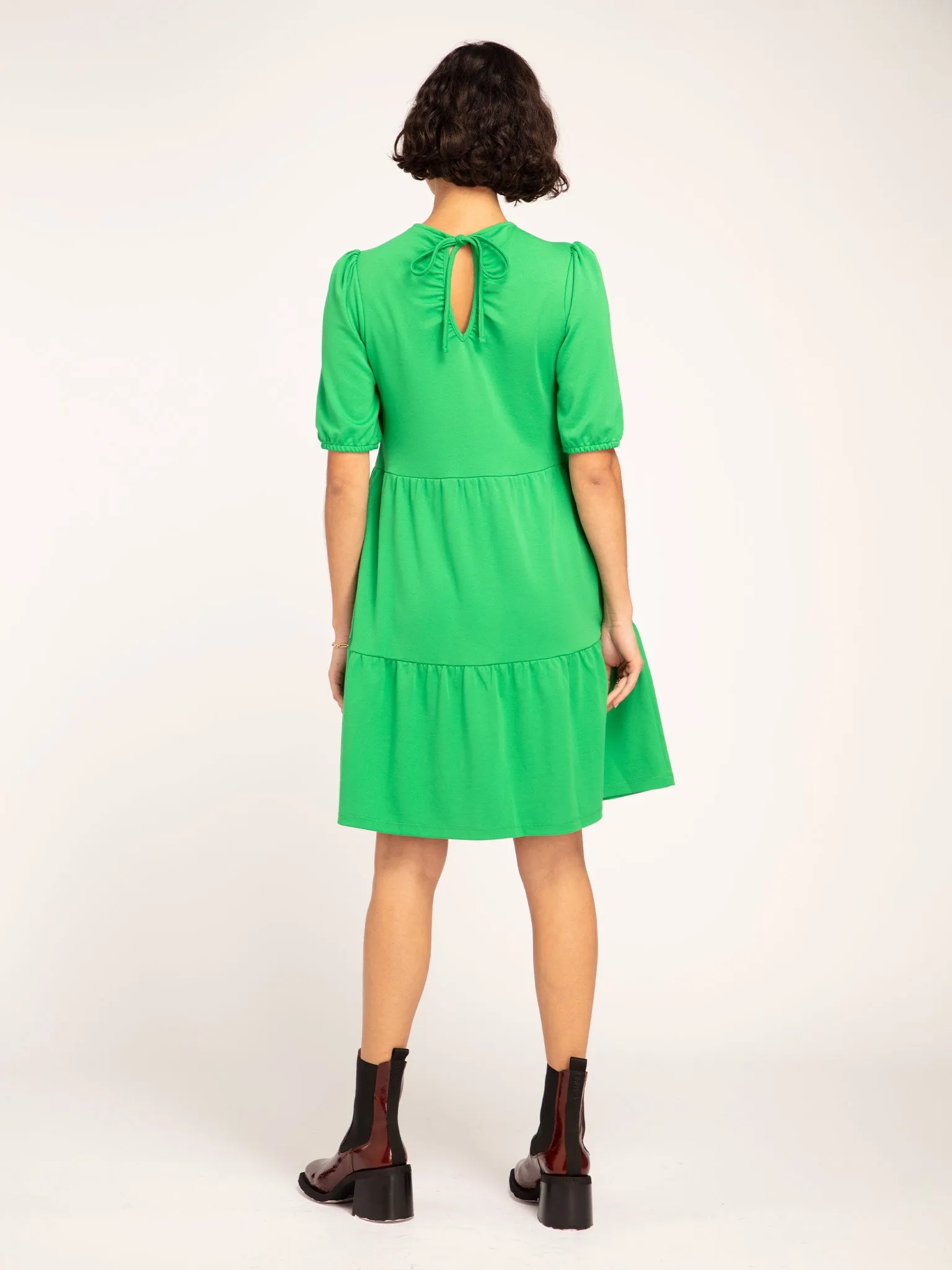 Hazel Tie Back Dress in Green