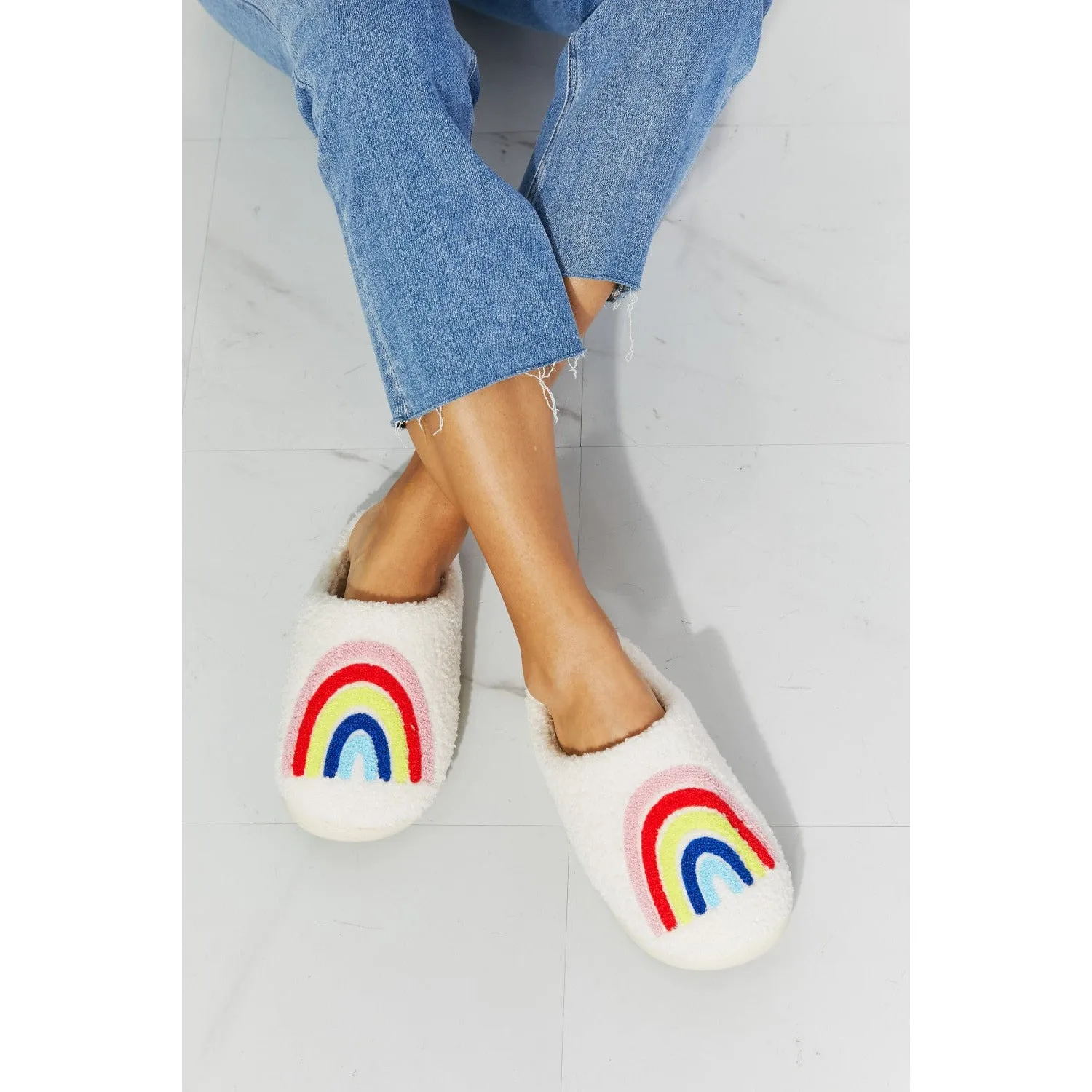 MMShoes Rainbow Plush Slipper